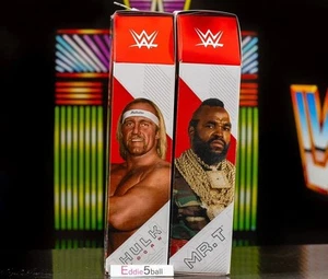 NEW LOT OF 2 MATTEL WWE ULTIMATE EDITION HULK HOGAN MR T FIGURE WRESTLEMANIA - Picture 1 of 4