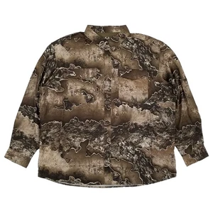Realtree Mens Excape Camo Long Sleeve Vented Cape Back Hunting Guide Shirt L - Picture 1 of 2