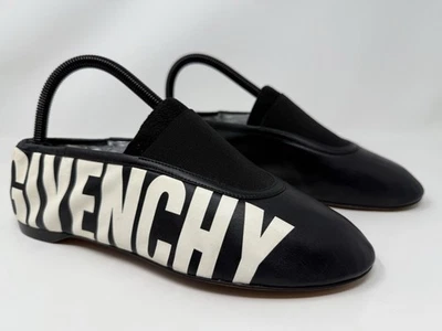 Zapatillas Givenchy Rivington Logo Ballet Blanco y Negro Italia Talla 37 Foto 1 de 4
