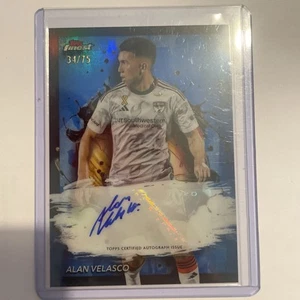 2024 Topps Finest MLS Alan Velasco Blue Auto /75 FC Dallas Argentina - Picture 1 of 1
