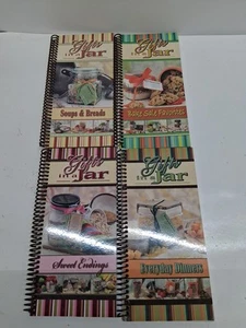  Set of 4 "Gifts in Jars" Cookbooks w/ Recipes & Gift Tags Spiral Bound - Picture 1 of 5