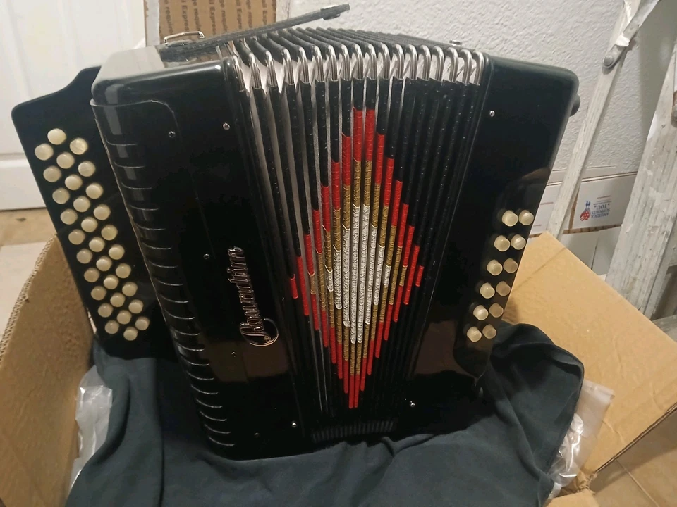 Acordeón FBE 31 Teclas 31 Botones Acordeón De FA Color Negro Alta Calidad Foto 1 de 4