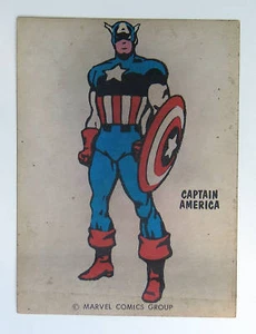 Marvel Mini IRON-ON CAPTAIN AMERICA 1976 RARE MAIL PREMIUM - Bild 1 von 3