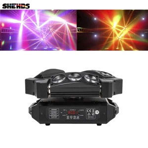 9x10W Mini Spider RGBW LED Beam Moving Head Lighting Disco Party Bar - Picture 1 of 19