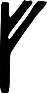 F Feoh Wealth Viking Rune Letter Vinyl Sticker Decal Nordic Pagan Pick SizeColor - Picture 1 of 2