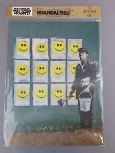 Banksy Smiles - Graffiti - Brandalised - 3d Art - New - A3 Holographic Poster - Picture 1 of 6