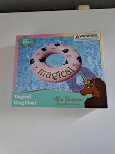Afro Unicorn 39-Inch "Magical" Unicorn Inflatable Swim Ring Pool Float (PINK) - Picture 1 of 4