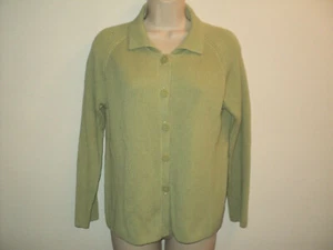 Sigrid Olsen Sport Size PS Petite Small Sweater Cardigan Green - Picture 1 of 3