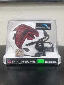 Atlanta Falcons Riddell Lunar Eclipse White Mini Helmet New In Packaging  - Picture 1 of 5