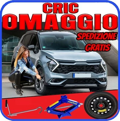 Ruotino Di Scorta 5Fori Misura Ruota Da 17 Per Kia Sportage Con Kit Cric Crick - Imagen 1 de 4