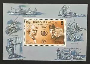 Mini Sheet MNH - TURKS & CAICOS - 1985 - International Youth Year - Foto 1 di 2