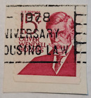 VINTAGE ~ Timbre-poste américain ~ Oliver Wendell Holmes ~ 15 ¢ Rouge ~ 1968 ~ F32