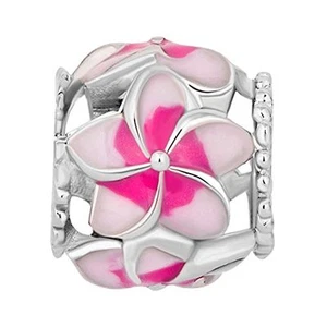 Bracciale Pandora Argento Everbling Love Goes Cuori Rotondi Vetro di Murano Perline - Foto 1 di 6