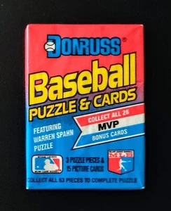 1989 Donruss Baseball Cards Unopened Wax Pack 15 cards/pack - Picture 1 of 3