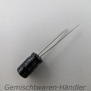 5xMarken Elko 0,22µF 50V Kondensator Elektrolytkondensator mF uF HUANG - Bild 1 von 2