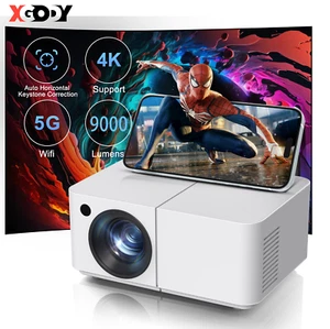 5G MINI Projector Portable Home Theater Smart TV Laser Beamer Cinema LED Video - Picture 1 of 13