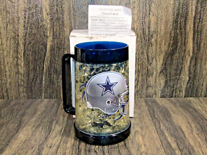 Dallas Cowboys 16 oz Frosty Cold Drinking Mug Frozen Stien New Collectible