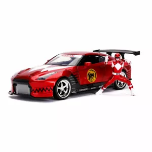 1:24 Jada Hollywood Rides - Power Rangers - 2009 Nissan GT-R Red - Picture 1 of 1
