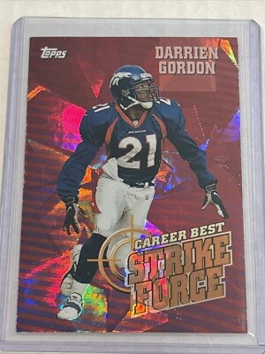 1999 Topps Season's Best Strike Force DARRIEN GORDON #SB30 Denver Broncos - Image 1 of 2