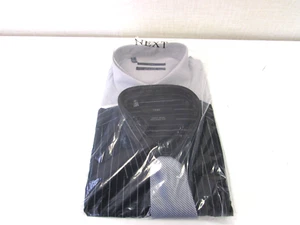 New NEXT 2 Pack MENS DRESS SHIRTS SIZE 19" 48CM longer length & TIE - Picture 1 of 5