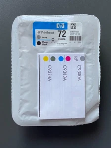 Genuine HP 72 Printhead - C9380A GRAY & PHOTO BLACK (INC VAT) - Picture 1 of 2