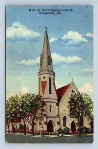Postal de la Iglesia Episcopal de San Juan de Montgomery Alabama de 1834 sin publicar - Imagen 1 de 2