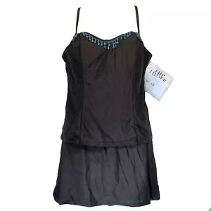 IT FIGURAS Traje de baño Falda 2 piezas Hider Espuma con cuentas 2 piezas. MARRÓN Talla 12 - Imagen 1 de 5
