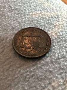 BRITISH EAST AFRICA 1888 BRONZE COIN MOMBASA - Picture 1 of 3