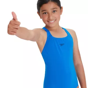 Speedo Junior ECO Endurance+ Medalist Girls Swimsuit 13-14 years Blue (73) - Picture 1 of 9