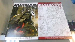 Marvel Civil War #5 Michael Turner Lote 1:25 1:75 2006 Marvel Comics - Imagen 1 de 14