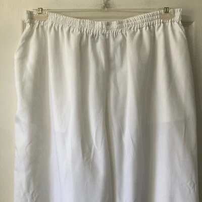 Pantalones Roamans Mujer 28W Blanco Poliéster Cintura Elástica 22-5067-8 Foto 1 de 4