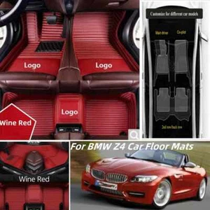For BMW Z4 Car Floor Mats Carpet Custom Front Row Auto Mats Waterproof Liners - Imagen 1 de 28