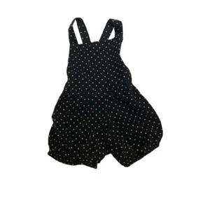Mabo Kids Polka Dot Romper Playsuit Black Gold Summer Outfit - Picture 1 of 3