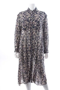 Isabel Marant Etoile Eliane Hemdblusenkleid aus Baumwolle mit Print / Navy / UVP: 450,00 € - Bild 1 von 4