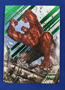 2022 Upper Deck Marvel Fleer Ultra Avengers #56 Red-Hulk Green Parallel Base - Bild 1 von 2
