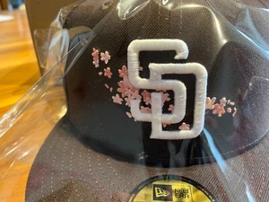 NEW ERA 59FIFTY MLB Sakura Cherry blossom San Diego Padres Burnt Wood 14523120 - Picture 1 of 11