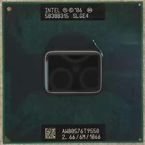 Working Intel Core 2 Duo T9550 2.66GHz 6M 1066MHz Dual-Core SLGEE CPU Processor - Picture 1 of 2