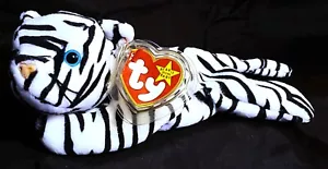 "TY ORIGINAL BEANIE BABY 1996 - 3. Generation Tush Tag - Blizzard der Tiger - 9"" - Bild 1 von 9
