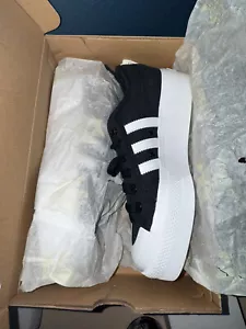 Adidas Original Nizza Platform FV5321 Woman's 7 Black, White - Picture 1 of 5