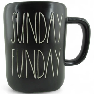 Taza Rae Dunn Sunday Colección Artesanal 4.5 pulgadas Cerámica Taza Café Regalo - Imagen 1 de 5
