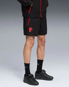 Ac Milan Puma Pantaloncini Shorts PumaTech Relaxed Nero Woven 2025 26 - Imagen 1 de 11
