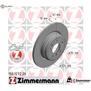 2x BRAKE DISC 150.1272.20 FOR BMW 8/E3/E31 M51D25 2.5L M52B28 2.8L M57D30 2.9L - Picture 1 of 9