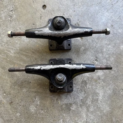 Vintage 80's Thunder skateboard trucks Green Black  truck set USA - Image 1 of 4