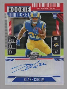 BLAKE CORUM 2024 CONTENDERS OPTIC ROOKIE TICKET RED PRIZM ON CARD AUTO RC #/175 - Picture 1 of 2