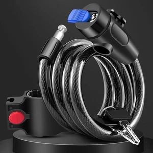 Strong Steel Bicycle Security Chain with Keys - Heavy Duty 650mm Bike Lock Cable - Picture 1 of 16