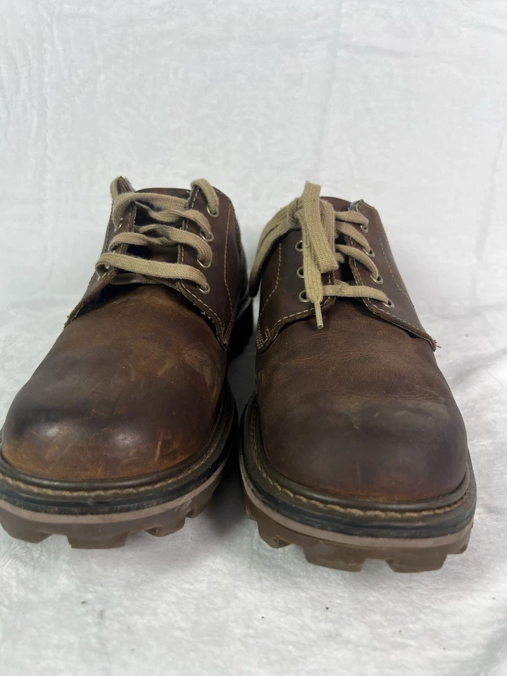 Timberland Zapatos Hombre 11.5 M Cuero Marrón Con Cordones Buen Estado Foto 1 de 4