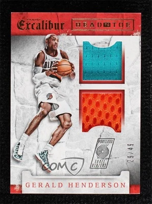 2015-16 Panini Excalibur Head-to-Toe Swatches /49 Gerald Henderson #16 - Image 1 of 2