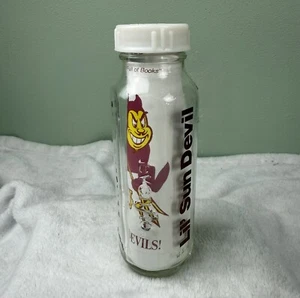 Biberón de vidrio de colección ASU Arizona State University Lil Sun Devil College - Imagen 1 de 6