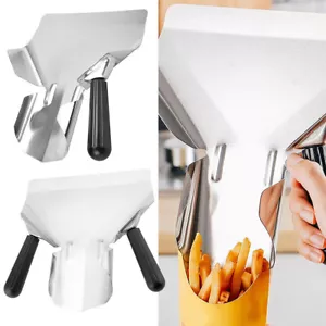 Chip Scoop Food Shovel French Fries Stainless Steel Shovel Fries Packaging Tool - Picture 1 of 10