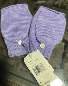 Portolano Womens Flip-Top Mittens DUSTY LAVANDER ONE SIZE NWTS - Picture 1 of 7
